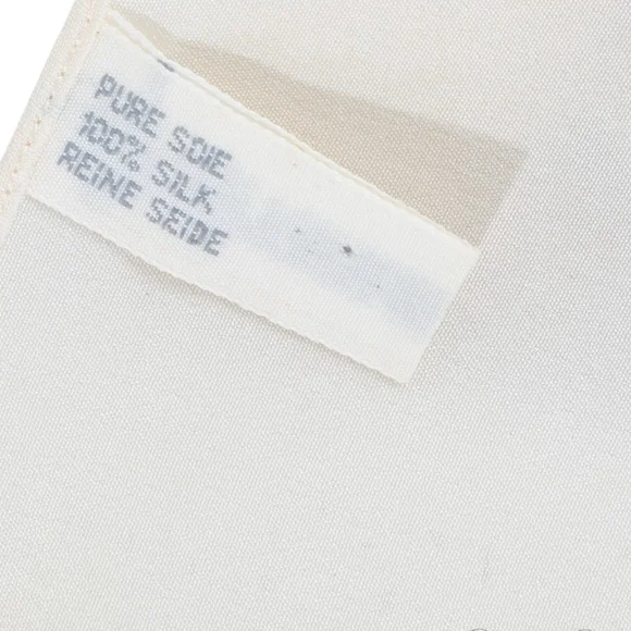 Christian Dior Vintage Striped Rose Silk Scarf Size 21” White Blue Red - Picture 3 of 9